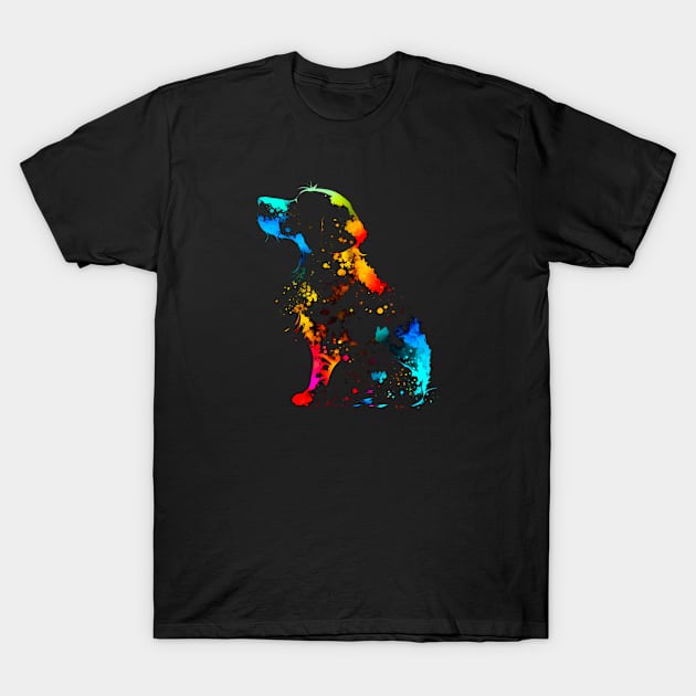 Psychedelic Puppy Silhouette #1 T-Shirt by Butterfly Venom